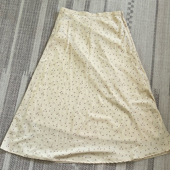 Floral print high waisted midi skirt - Picture 1 of 5